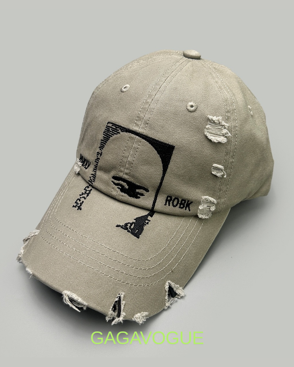 GAGAVOGUE VINTAGE DISTRESSED PORTRAIT CAP