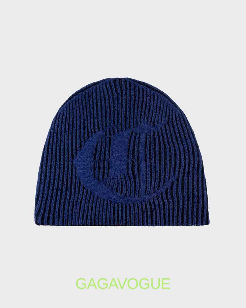 GAGAVOGUE STRIPED JACQUARD BEANIE
