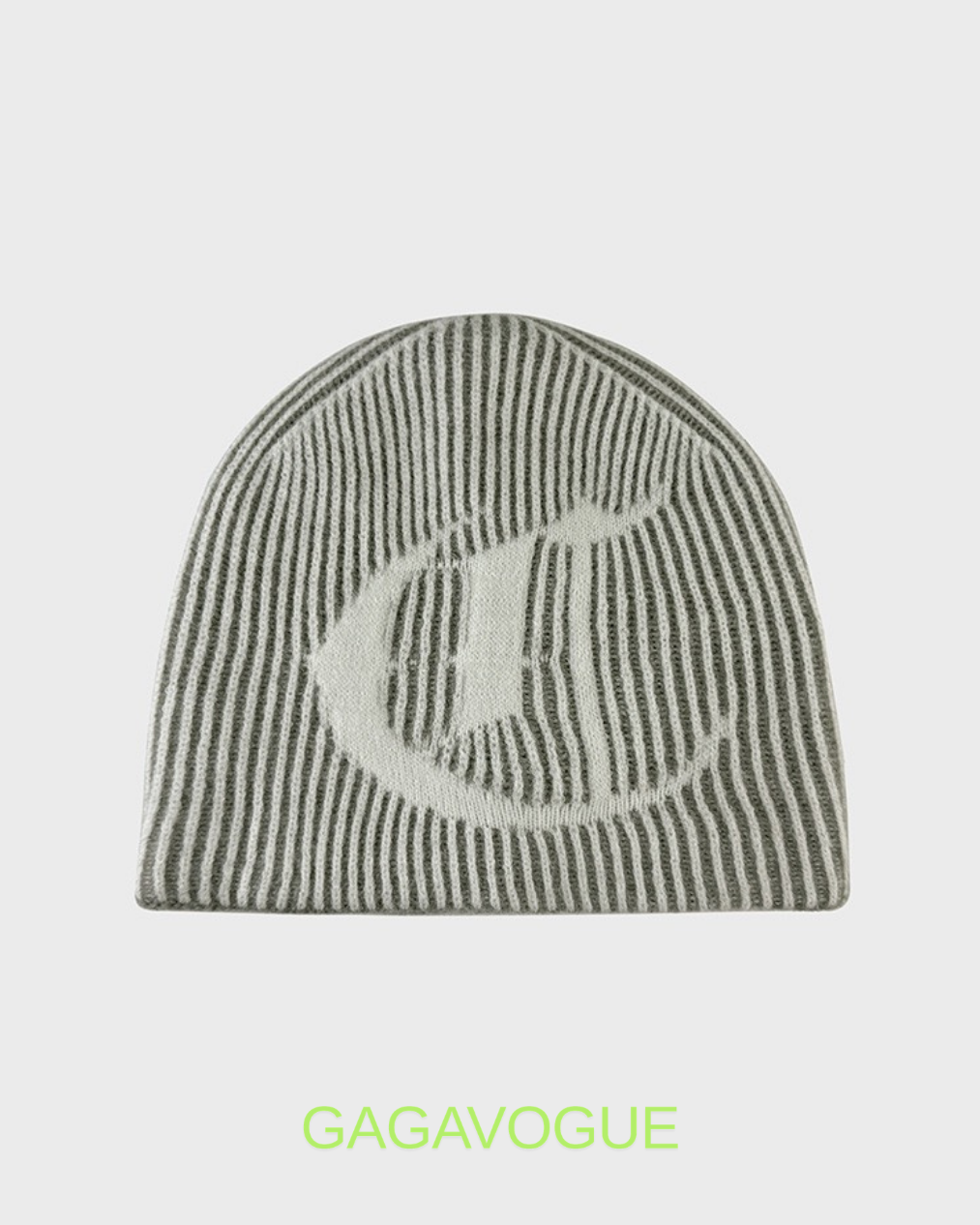 GAGAVOGUE STRIPED JACQUARD BEANIE