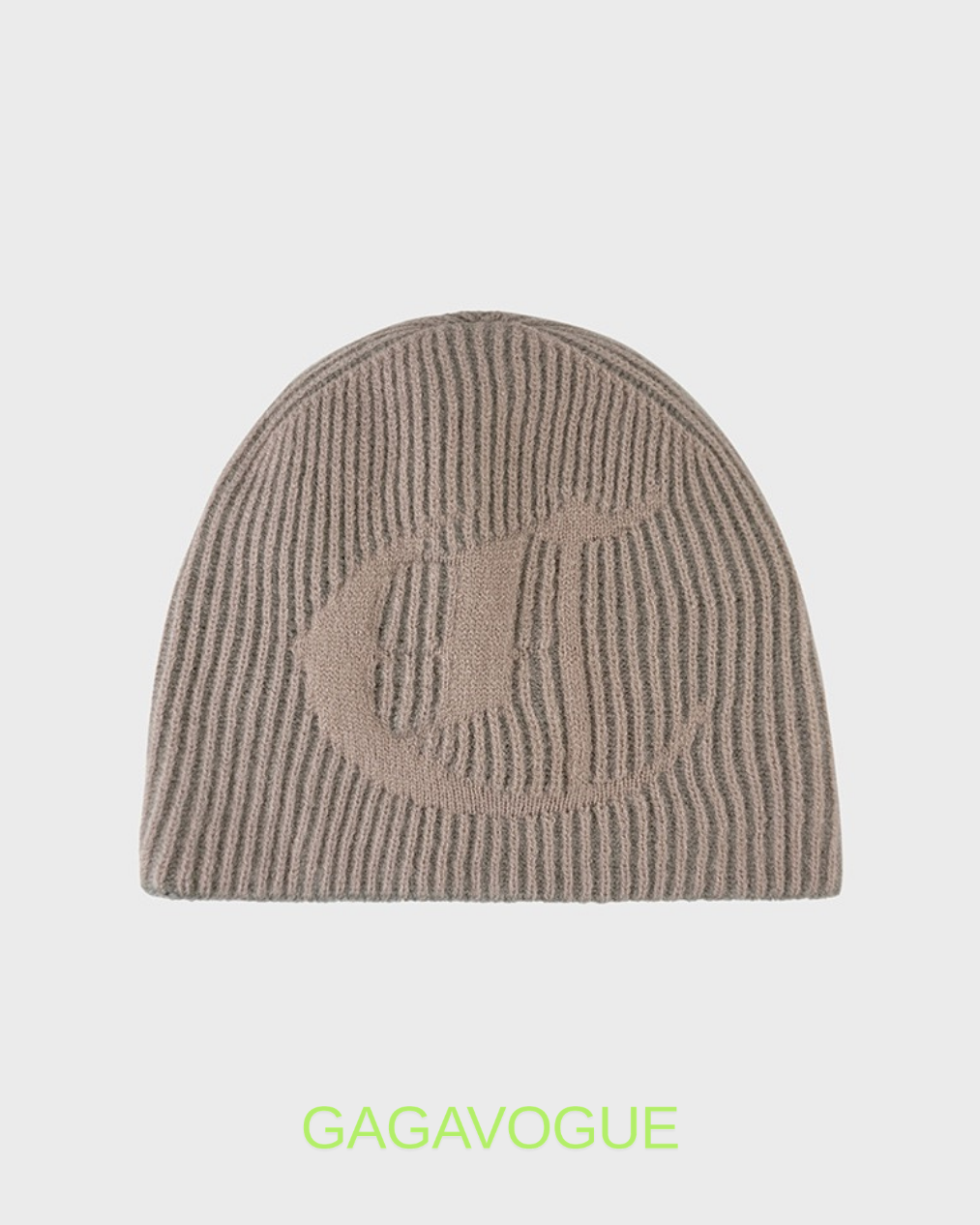 GAGAVOGUE STRIPED JACQUARD BEANIE