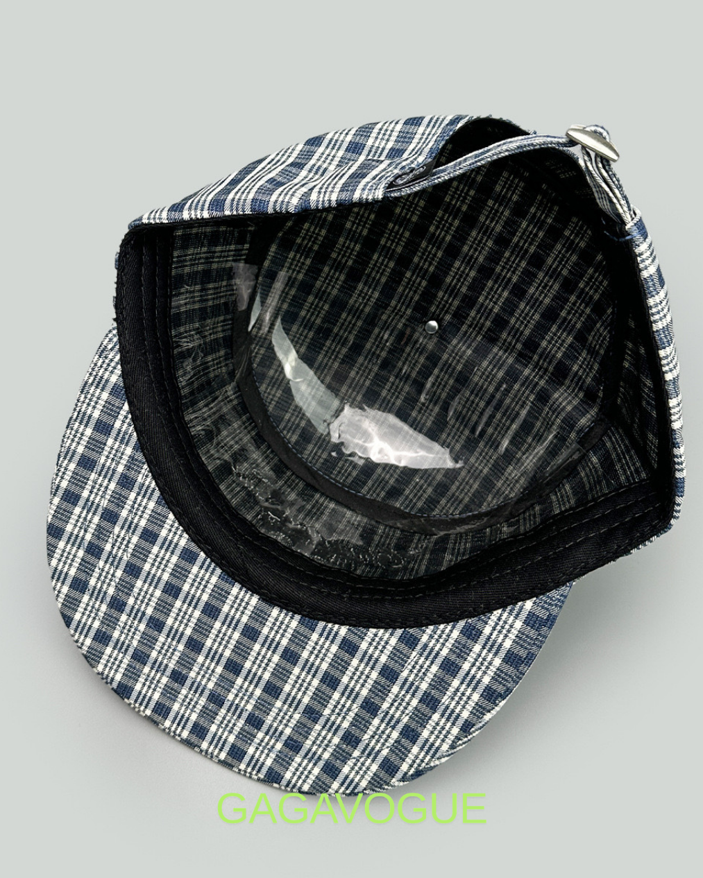 GAGAVOGUE PLAID CAMP CAP