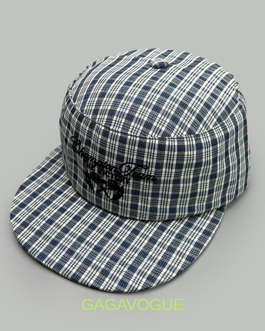 GAGAVOGUE PLAID CAMP CAP