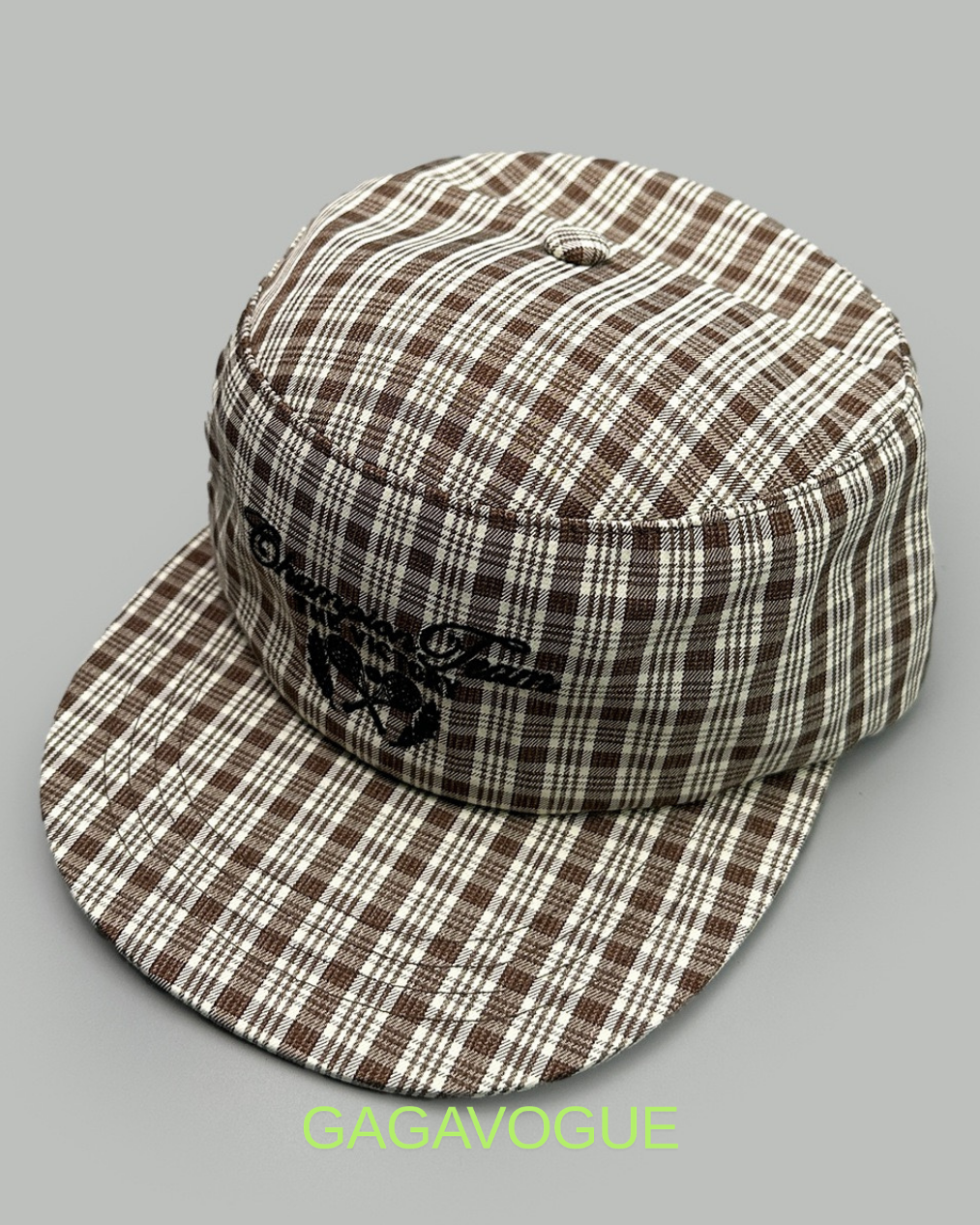 GAGAVOGUE PLAID CAMP CAP