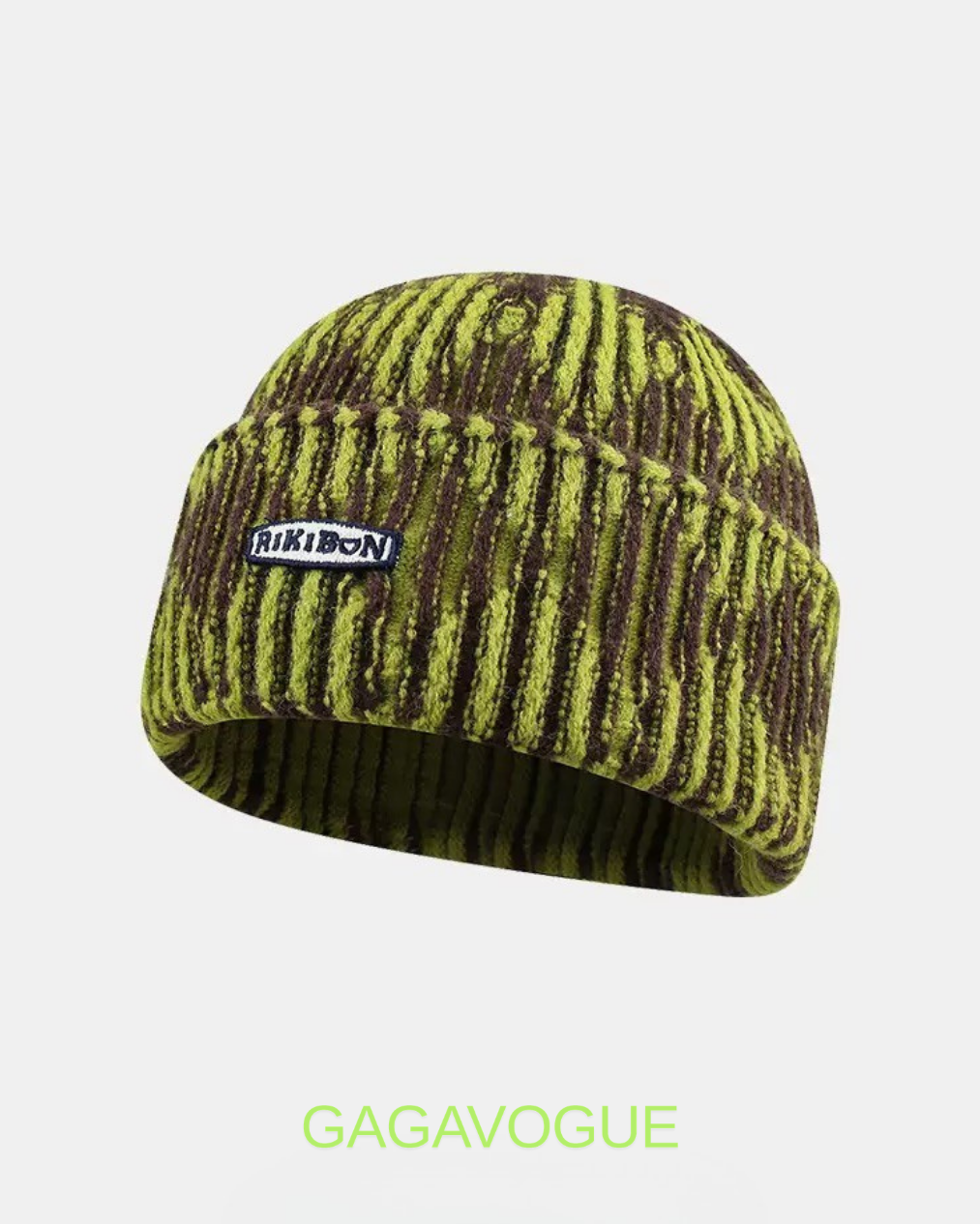 GAGAVOGUE VINTAGE CABLE KNIT BEANIE