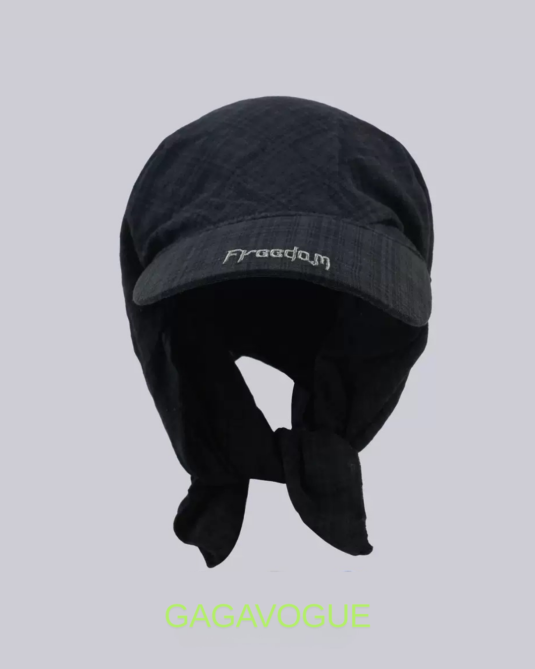 GAGAVOGUE WASHED FREEDOM TIE-BACK CAP