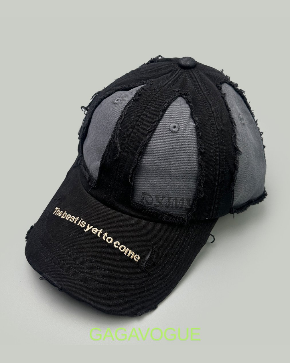 GAGAVOGUE PATCHWORK VINTAGE GRAPHIC BASEBALL CAP