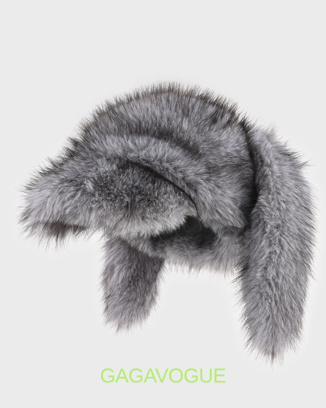 GAGAVOGUE BUNNY FLUFF LONG EAR FAUX FUR HAT