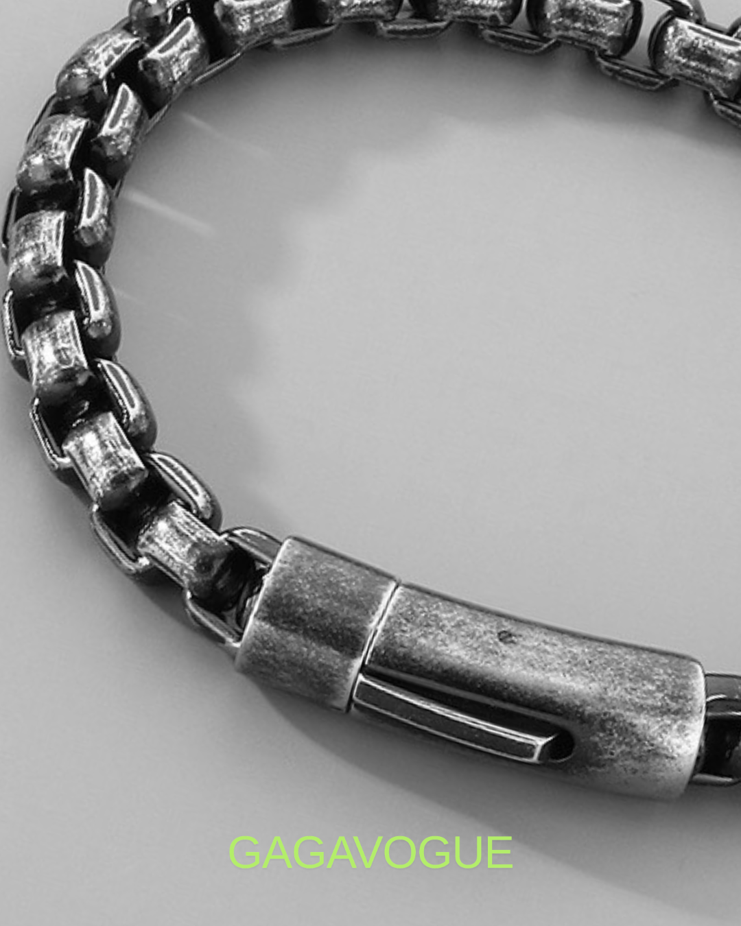 GAGAVOGUE VINTAGE BOX CHAIN BRACELET