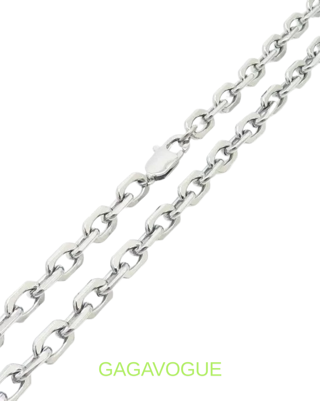 GAGAVOGUE MINIMAL OVAL CHAIN BRACELET