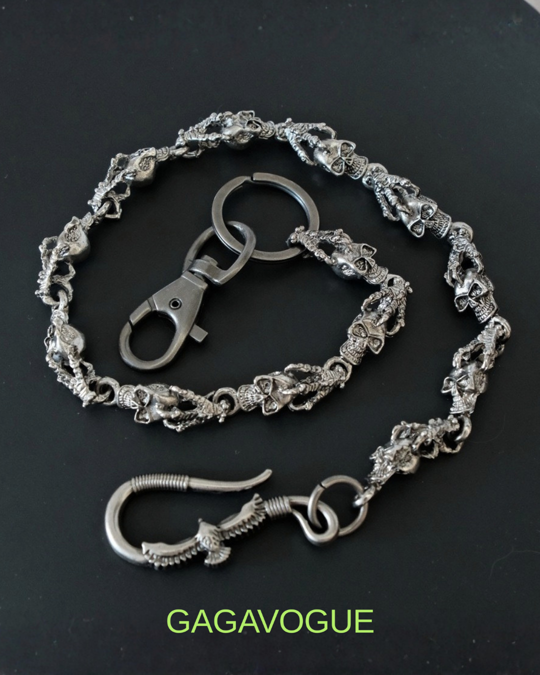 GAGAVOGUE SKULL HAND CHAIN