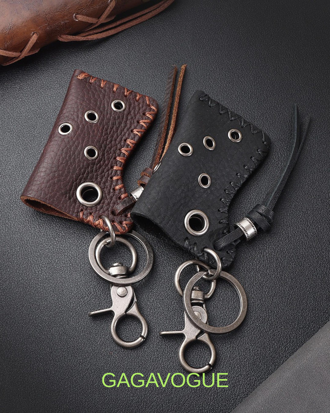 GAGAVOGUE HANDCRAFT LEATHER KEY HOLDER