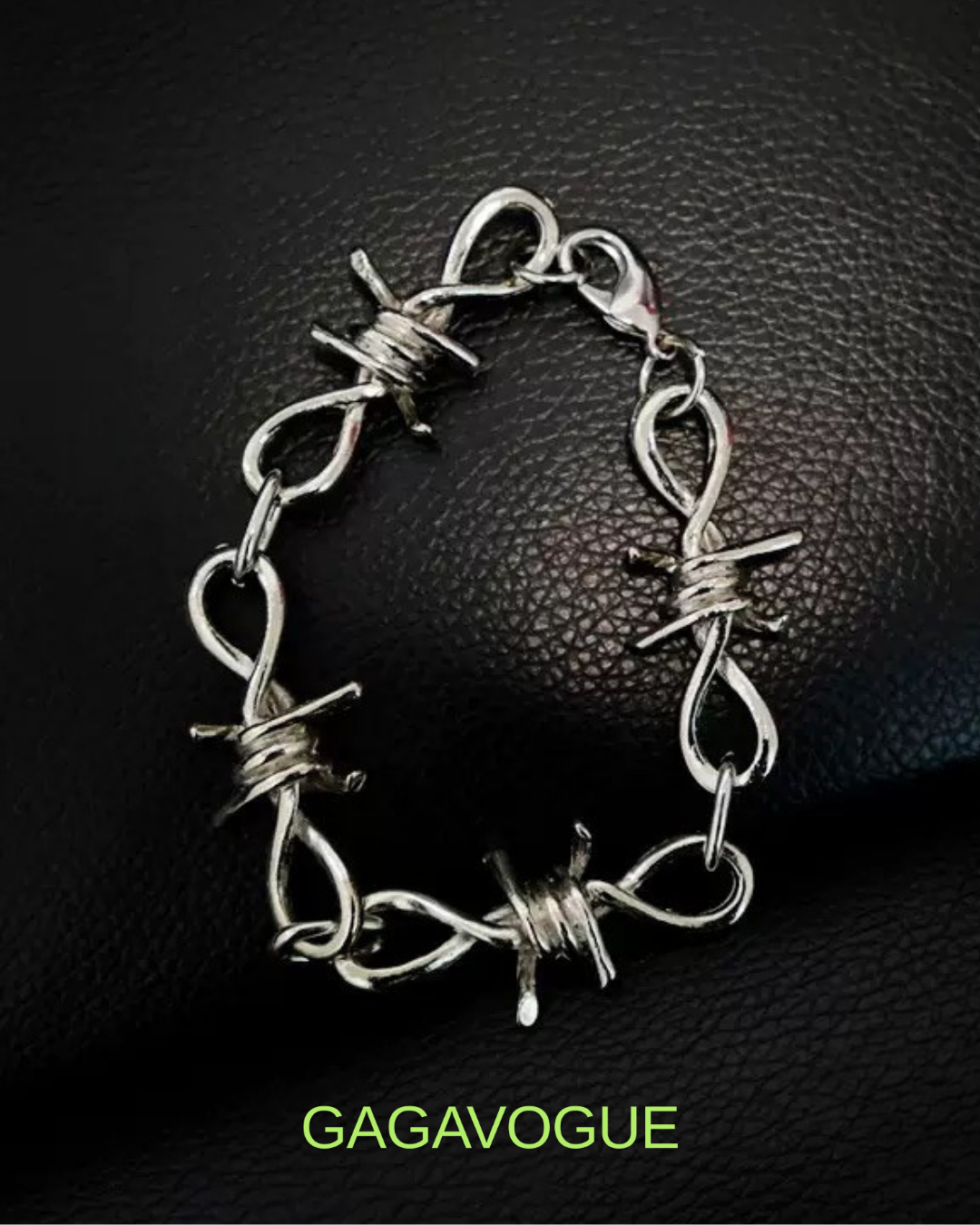 GAGAVOGUE BARBED WIRE LINK BRACELET