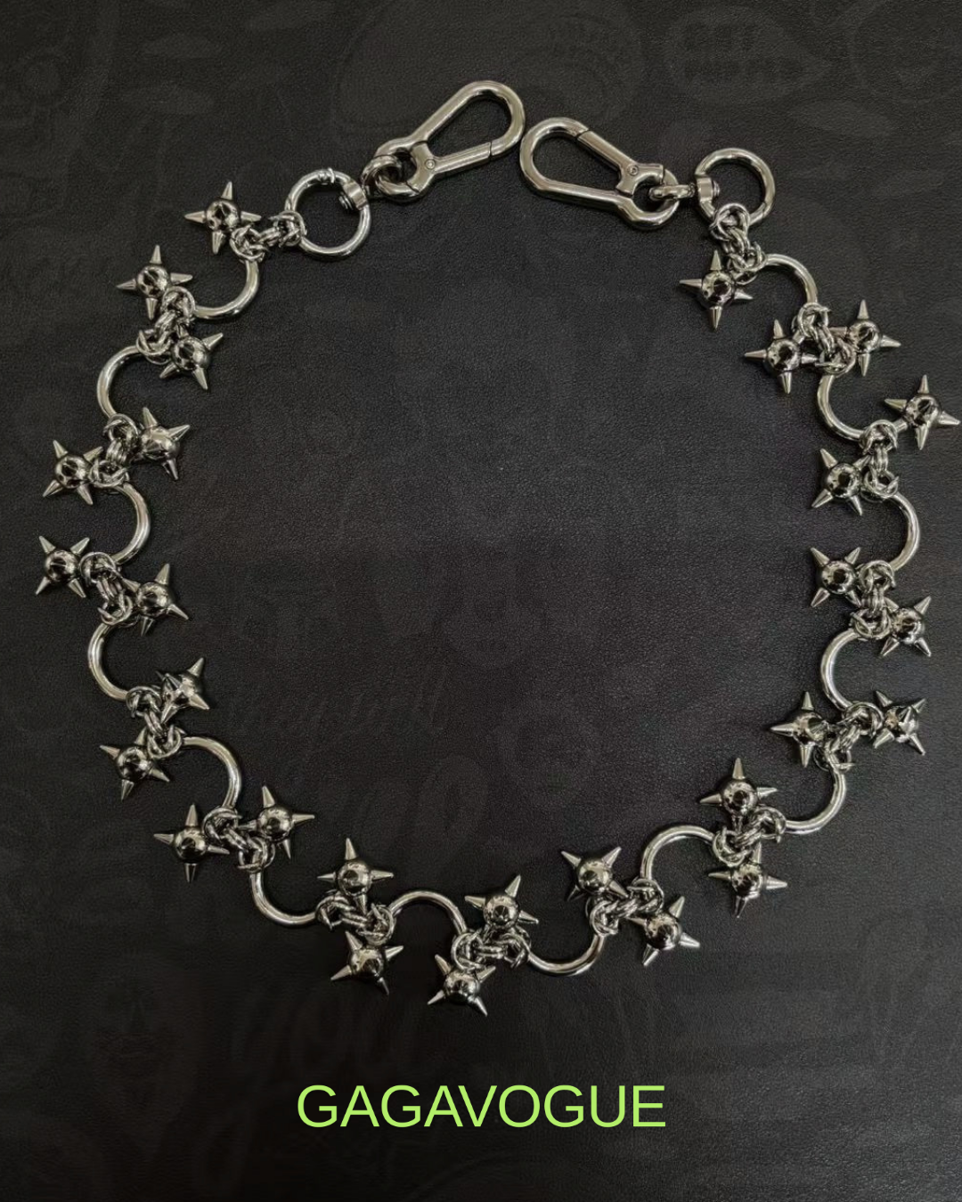 GAGAVOGUE SPIKED RING WAIST CHAIN