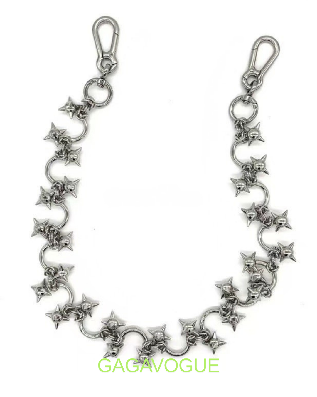 GAGAVOGUE SPIKED RING WAIST CHAIN
