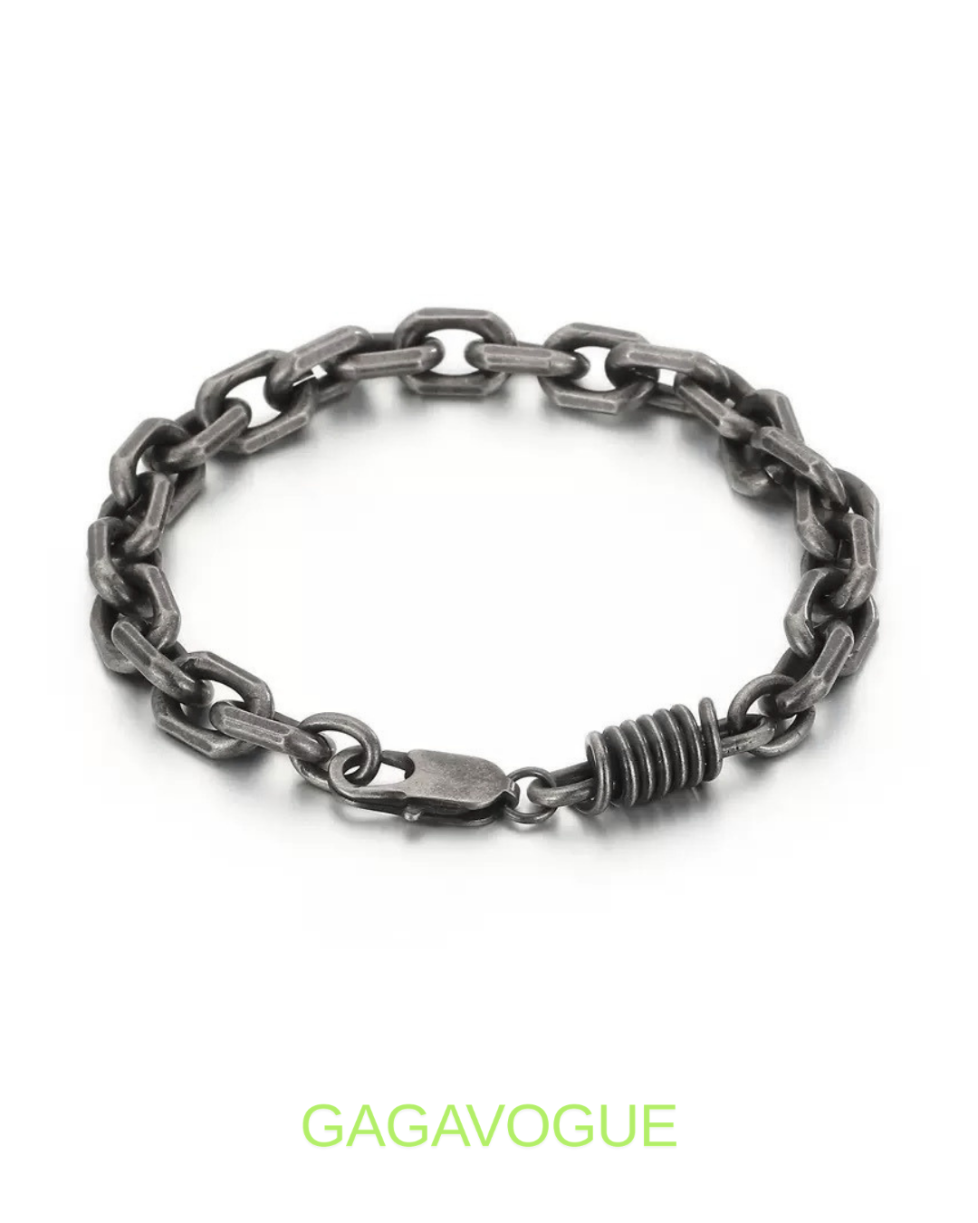 GAGAVOGUE INDUSTRIAL SPRING LINK BRACELET
