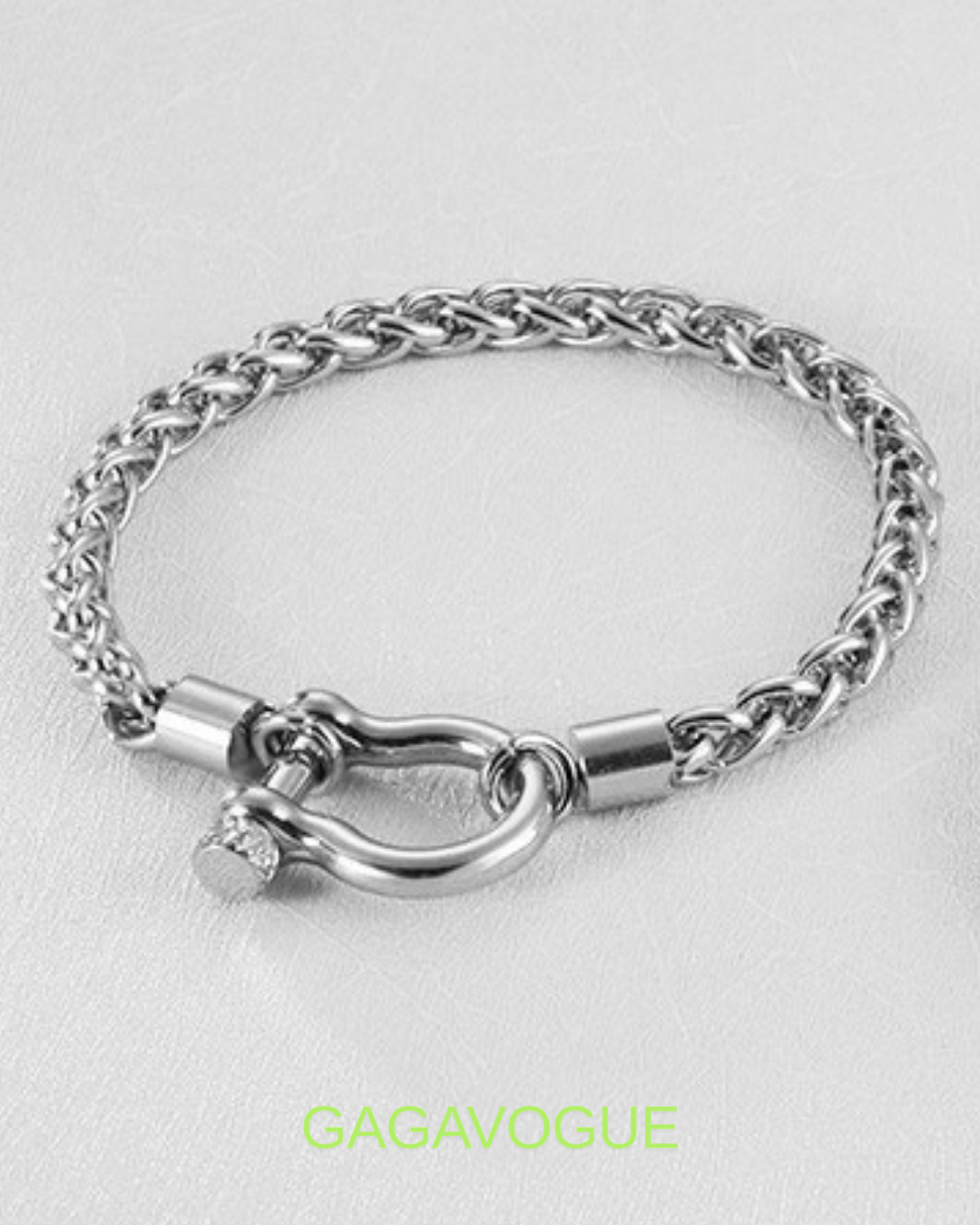 GAGAVOGUE SHACKLE CHAIN BRACELET