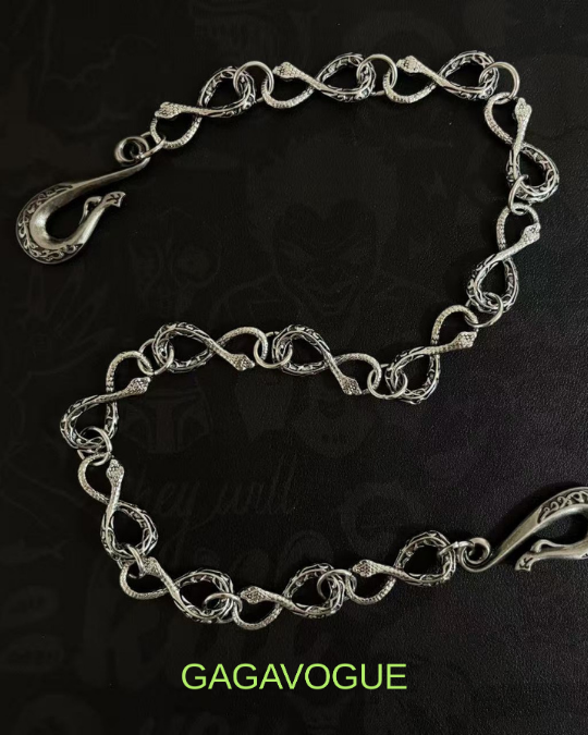 GAGAVOGUE SNAKE TWIST LINK CHAIN