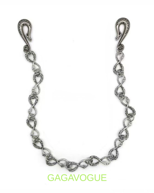 GAGAVOGUE SNAKE TWIST LINK CHAIN