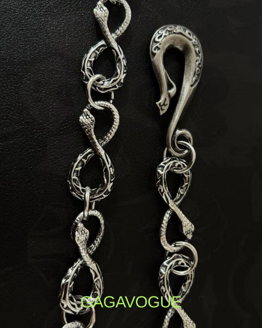 GAGAVOGUE SNAKE TWIST LINK CHAIN