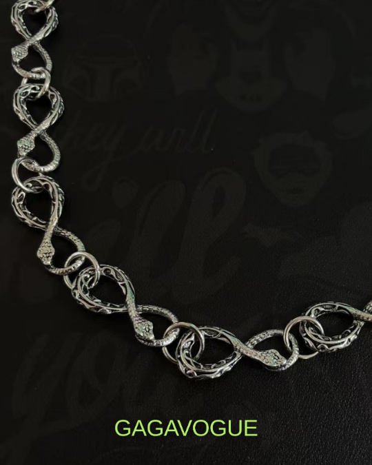 GAGAVOGUE SNAKE TWIST LINK CHAIN