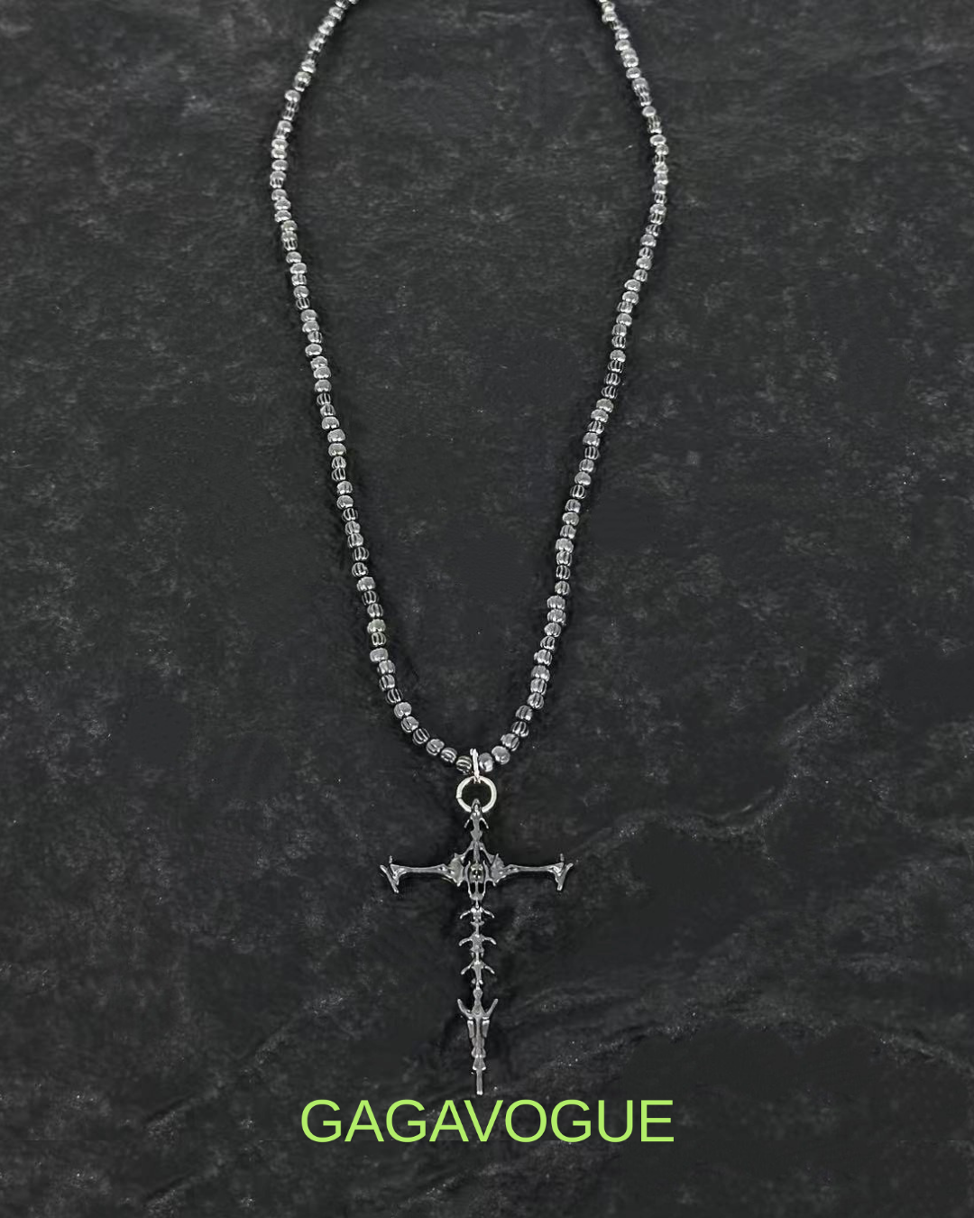GAGAVOGUE THORN CROSS NECKLACE