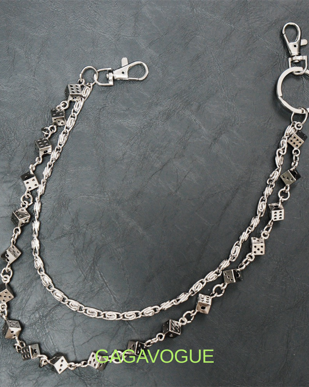 GAGAVOGUE DOUBLE LAYER DICE CHAIN