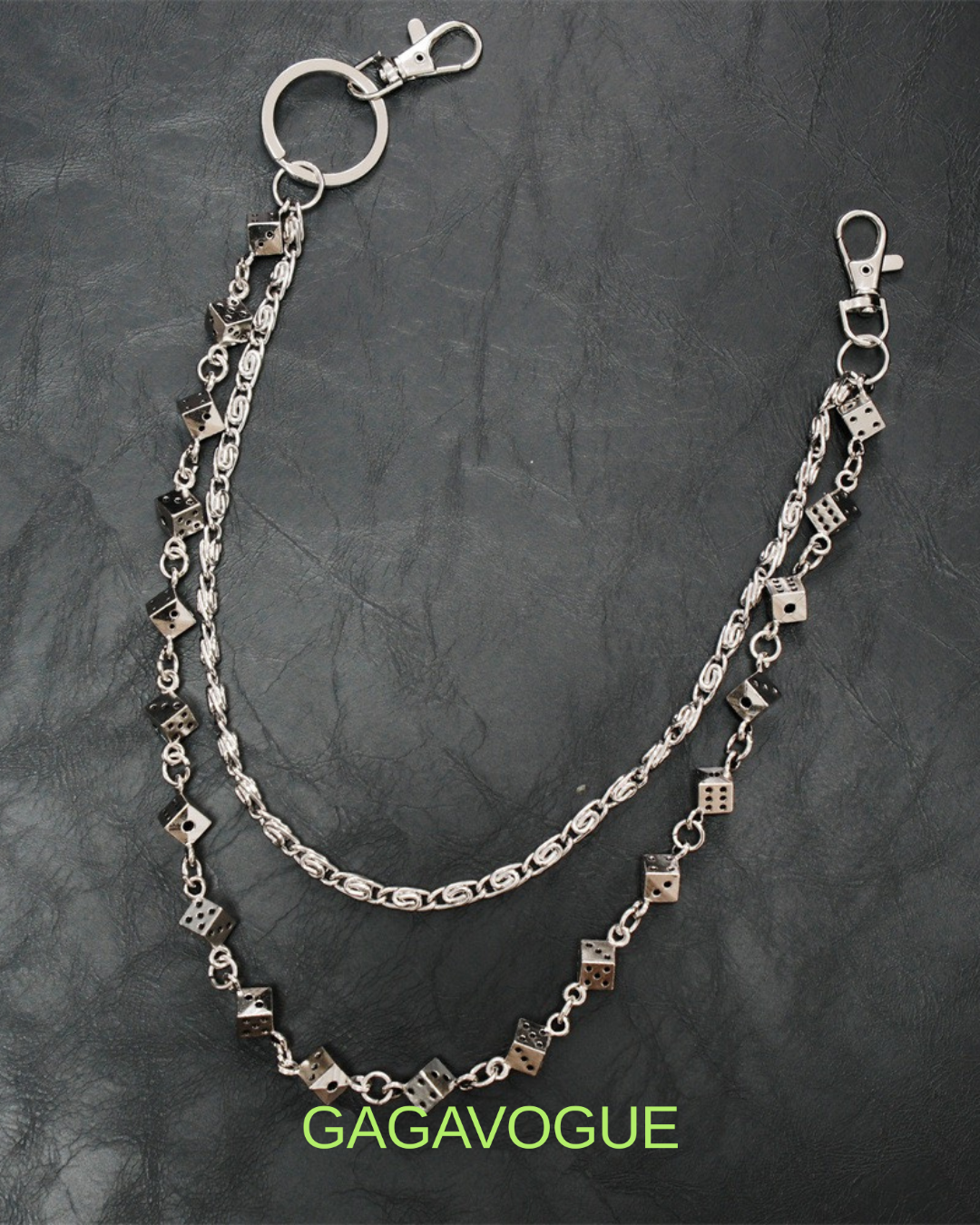 GAGAVOGUE DOUBLE LAYER DICE CHAIN