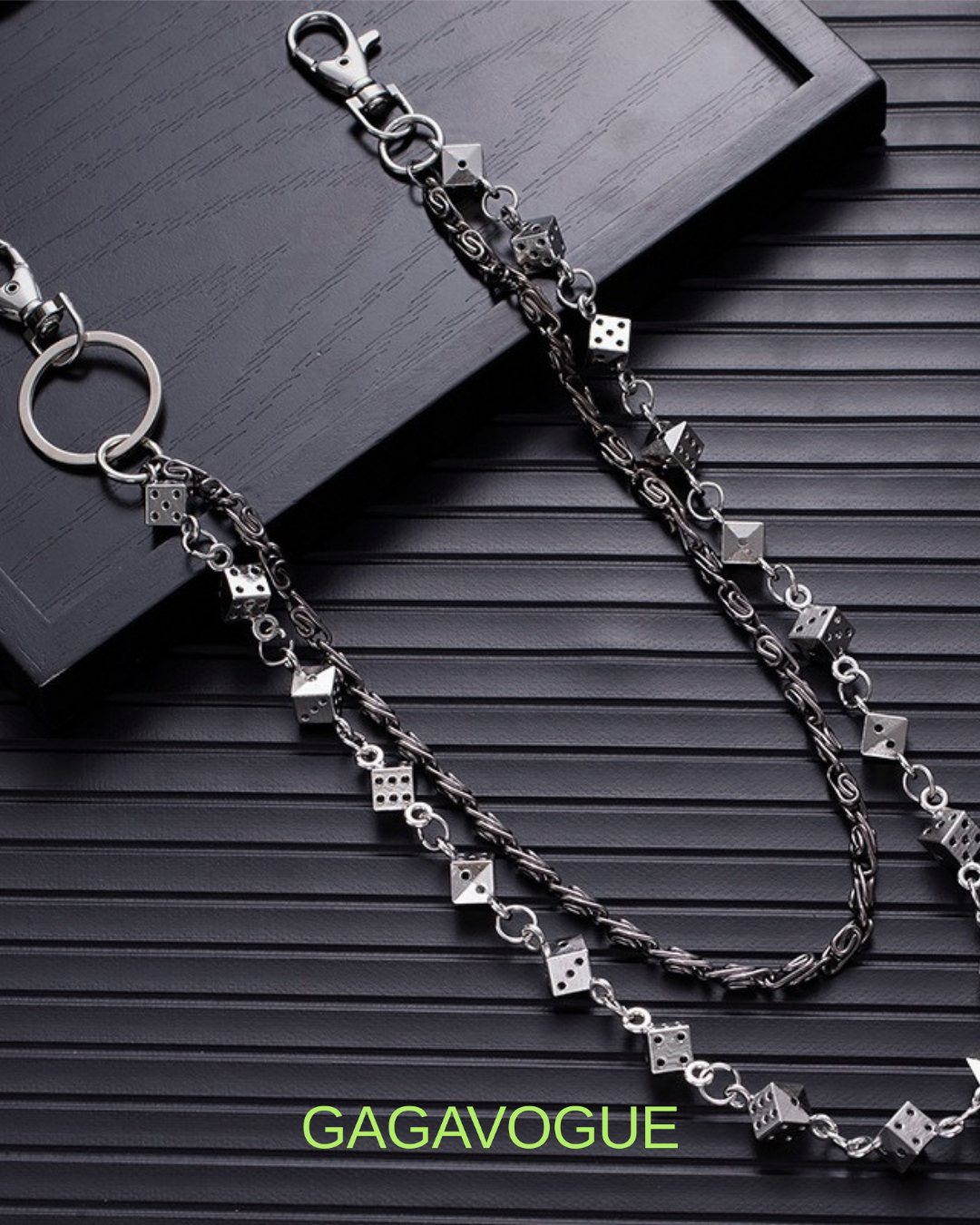 GAGAVOGUE DOUBLE LAYER DICE CHAIN