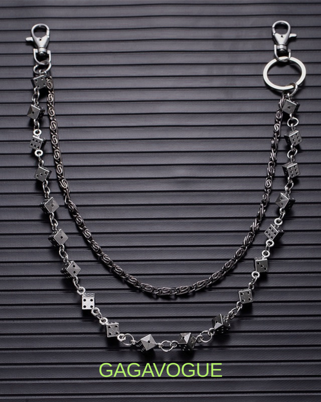 GAGAVOGUE DOUBLE LAYER DICE CHAIN