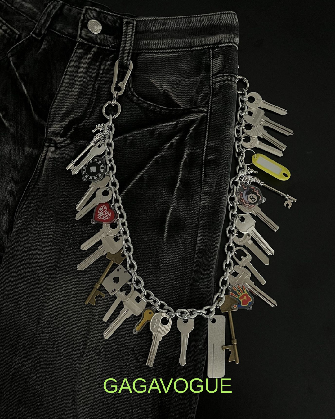 GAGAVOGUE MULTI KEYCHAIN PANTS CHAIN