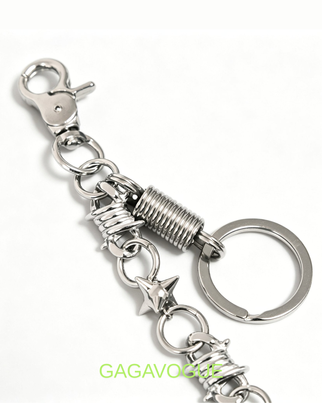 GAGAVOGUE BARBED STAR WALLET CHAIN