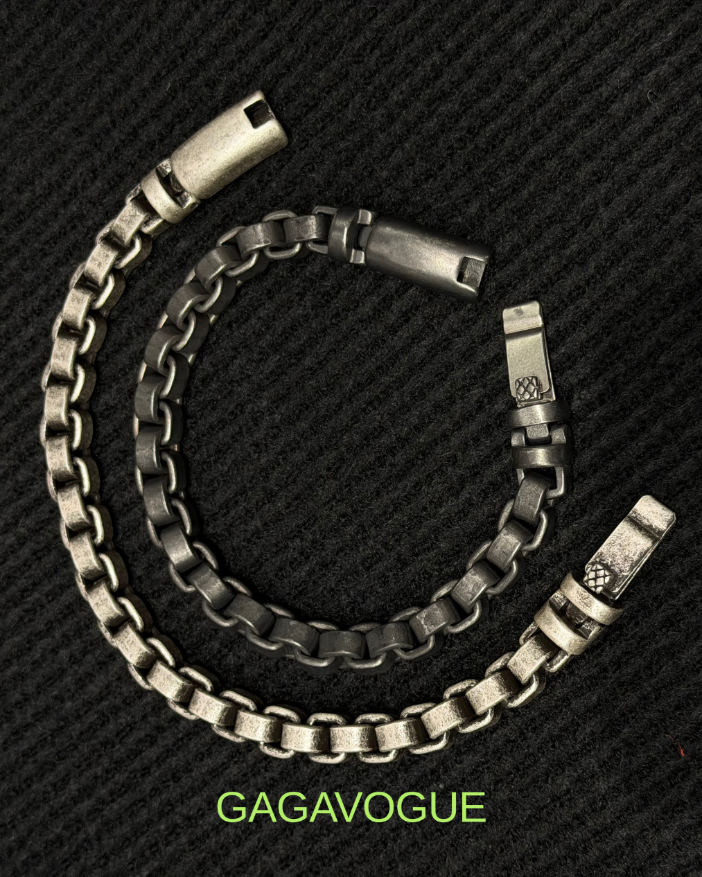 GAGAVOGUE BARREL LOCK LINK BRACELET