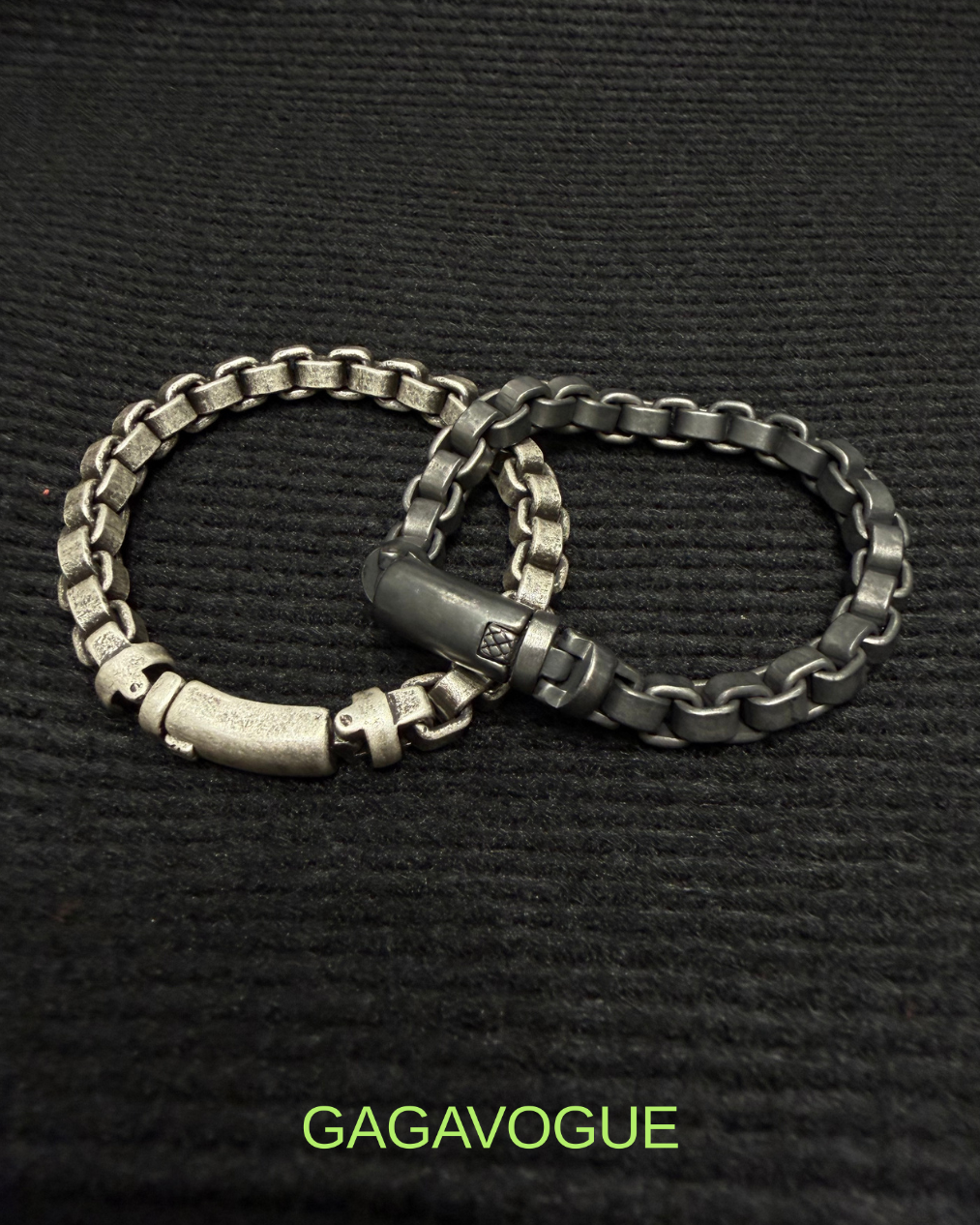 GAGAVOGUE BARREL LOCK LINK BRACELET