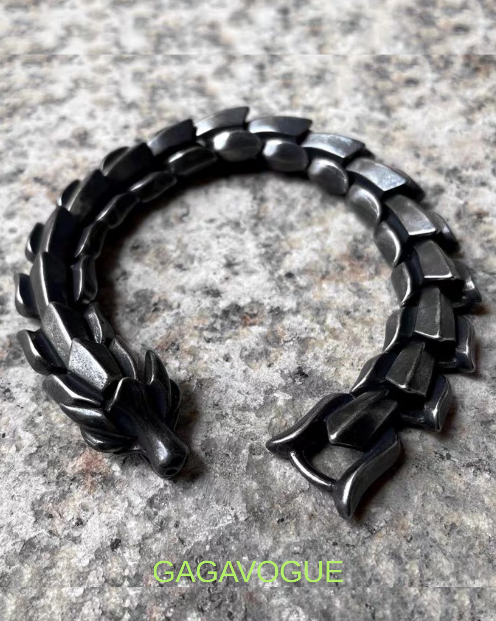 GAGAVOGUE DRAGON SCALE LINK BRACELET