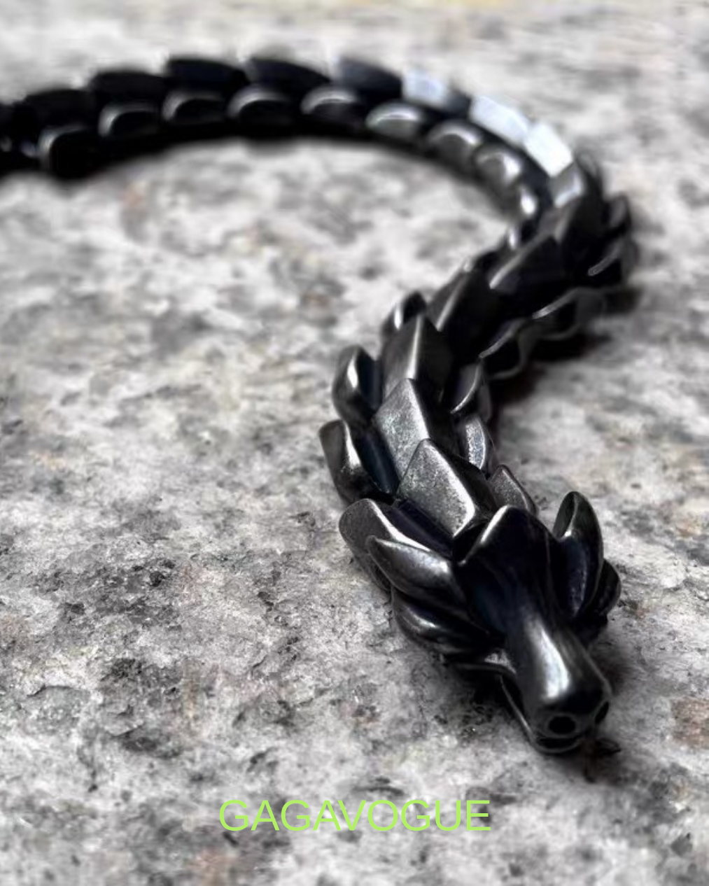 GAGAVOGUE DRAGON SCALE LINK BRACELET