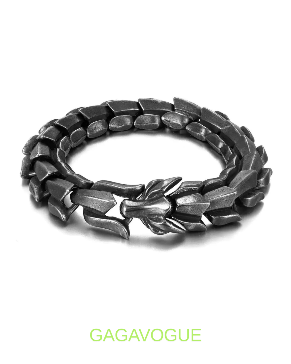 GAGAVOGUE DRAGON SCALE LINK BRACELET