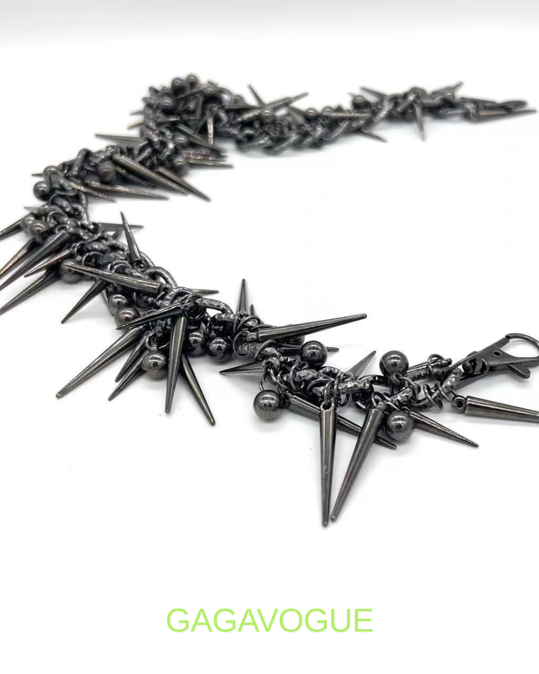 GAGAVOGUE SPIKED PANTS CHAIN