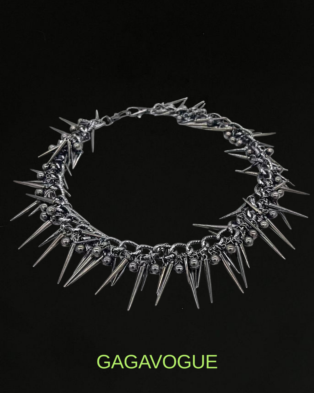 GAGAVOGUE SPIKED PANTS CHAIN