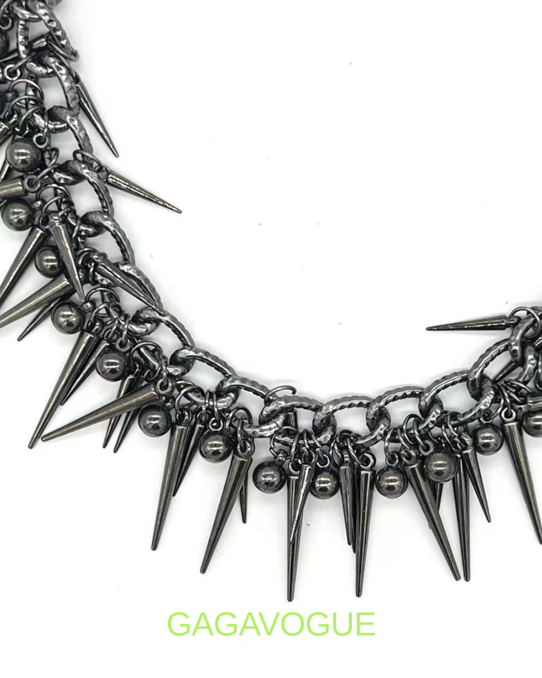GAGAVOGUE SPIKED PANTS CHAIN