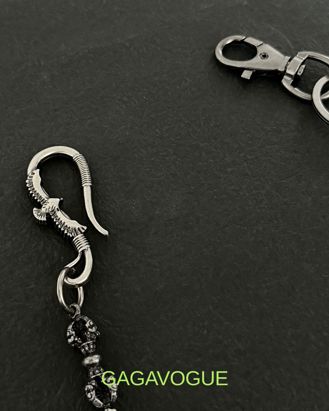 GAGAVOGUE GOTHIC SKULL PANTS CHAIN