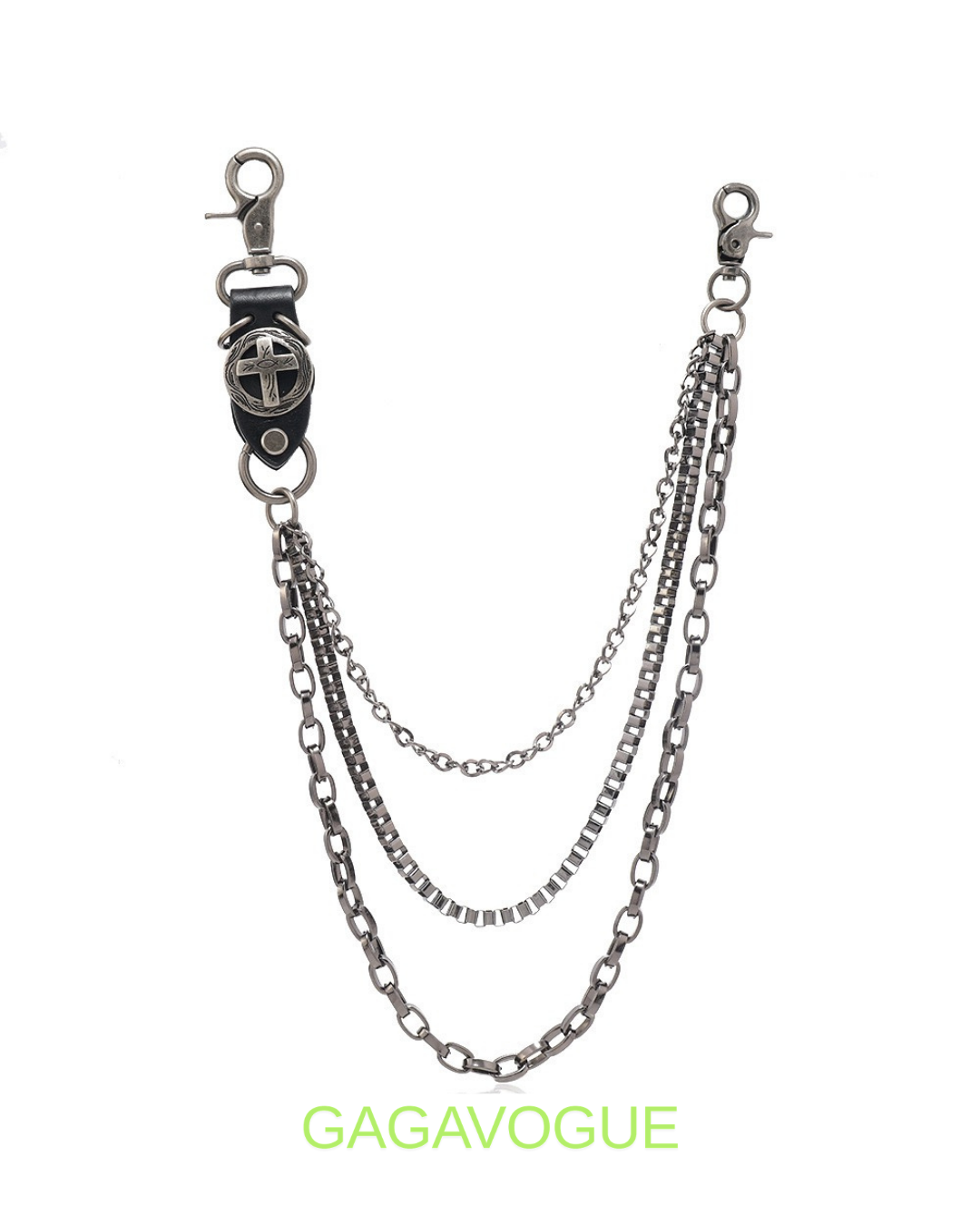 GAGAVOGUE TRIPLE LAYER WALLET CHAIN