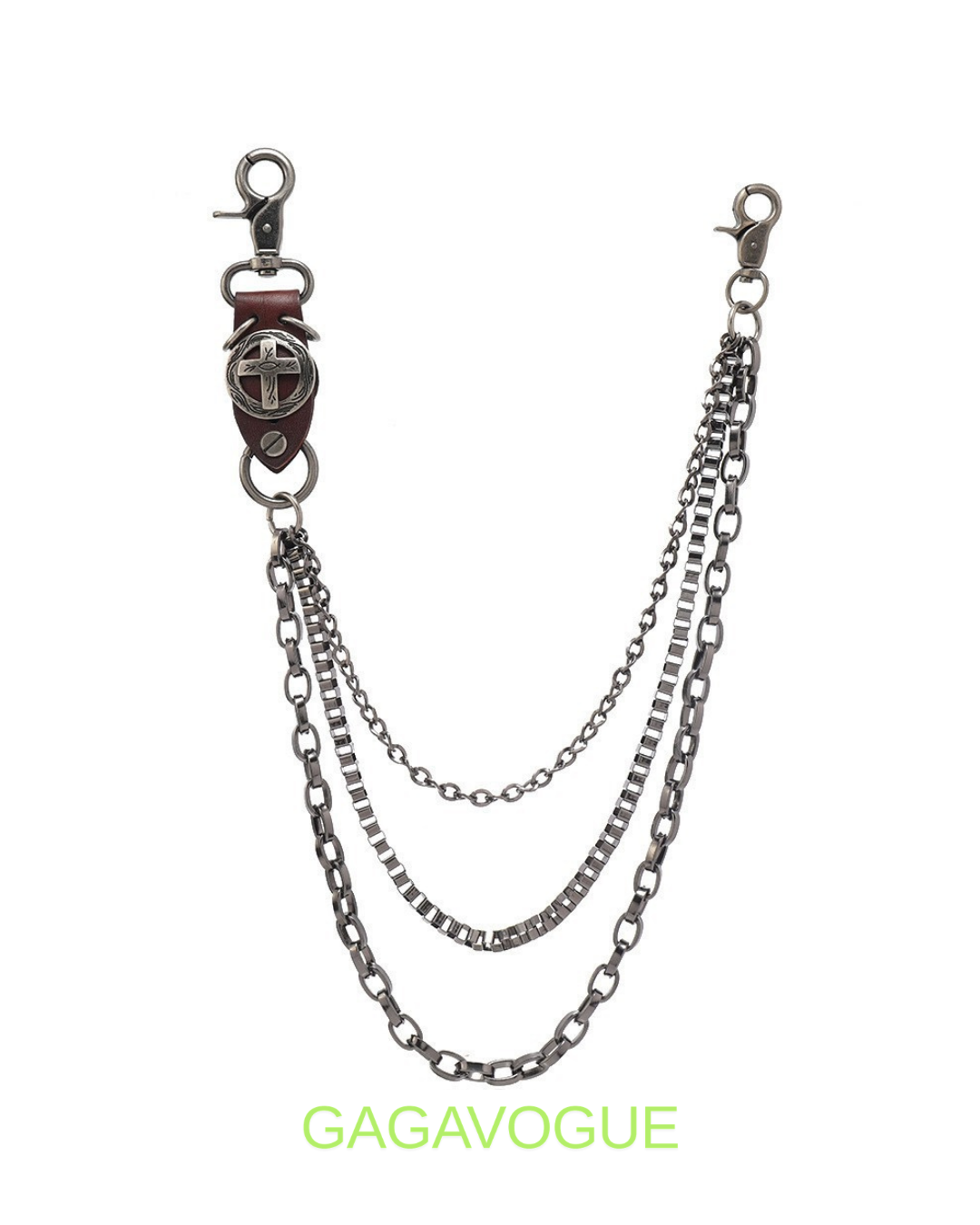 GAGAVOGUE TRIPLE LAYER WALLET CHAIN