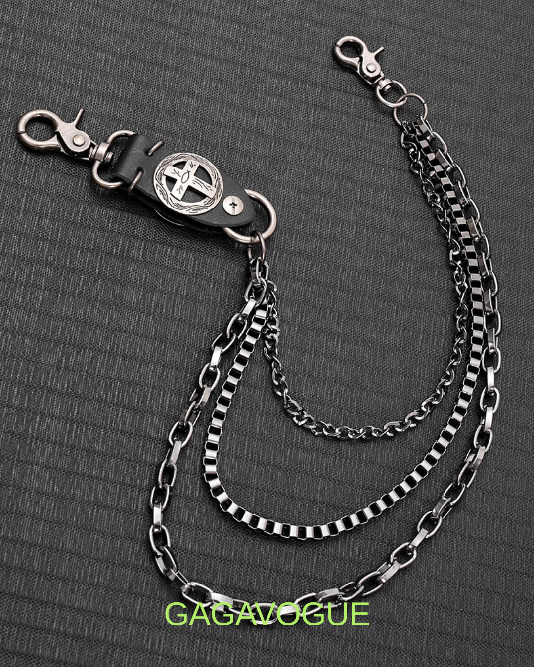 GAGAVOGUE TRIPLE LAYER WALLET CHAIN