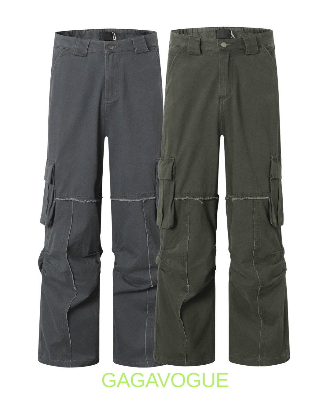 GAGAVOGUE UTILITY PANEL CARGO PANTS