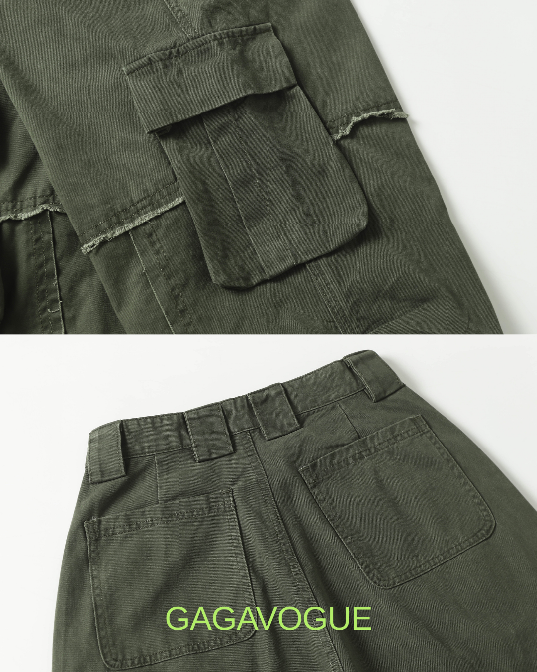 GAGAVOGUE UTILITY PANEL CARGO PANTS