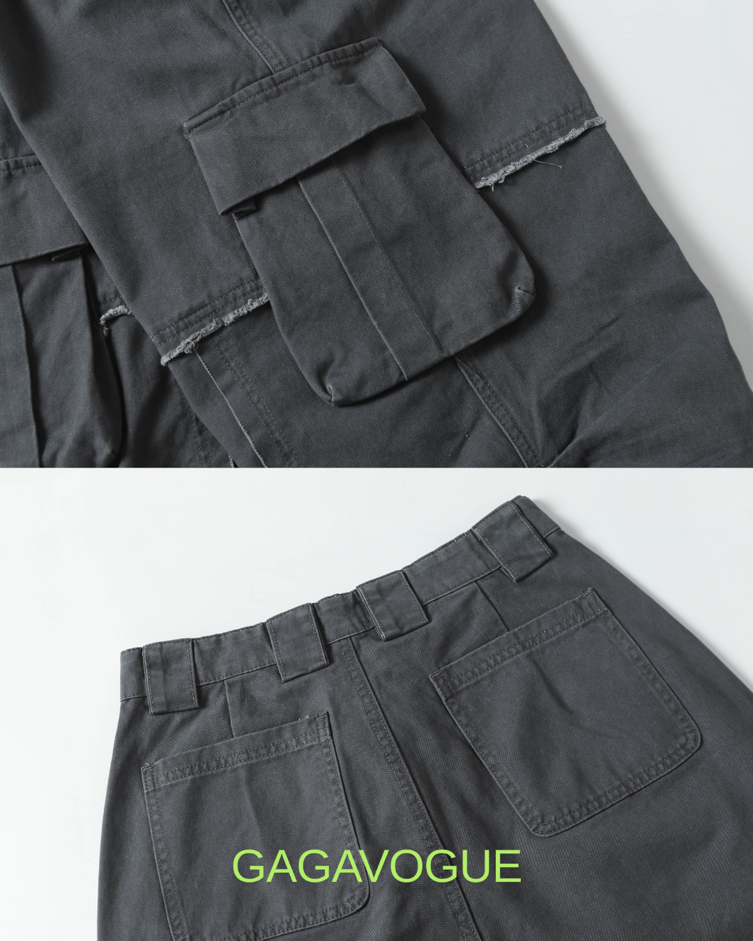 GAGAVOGUE UTILITY PANEL CARGO PANTS