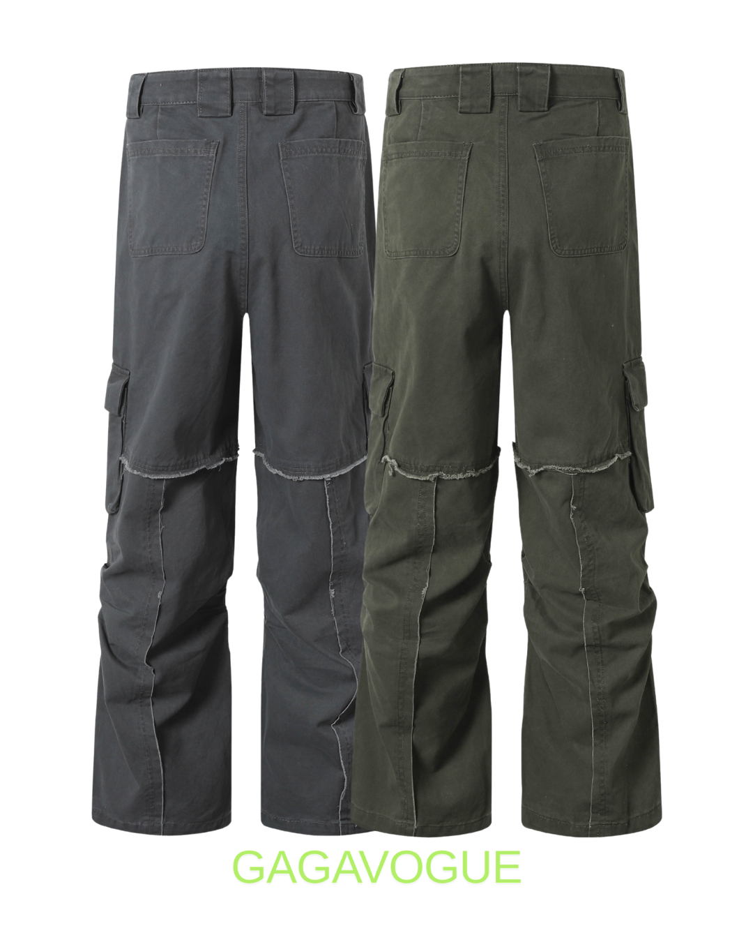 GAGAVOGUE UTILITY PANEL CARGO PANTS