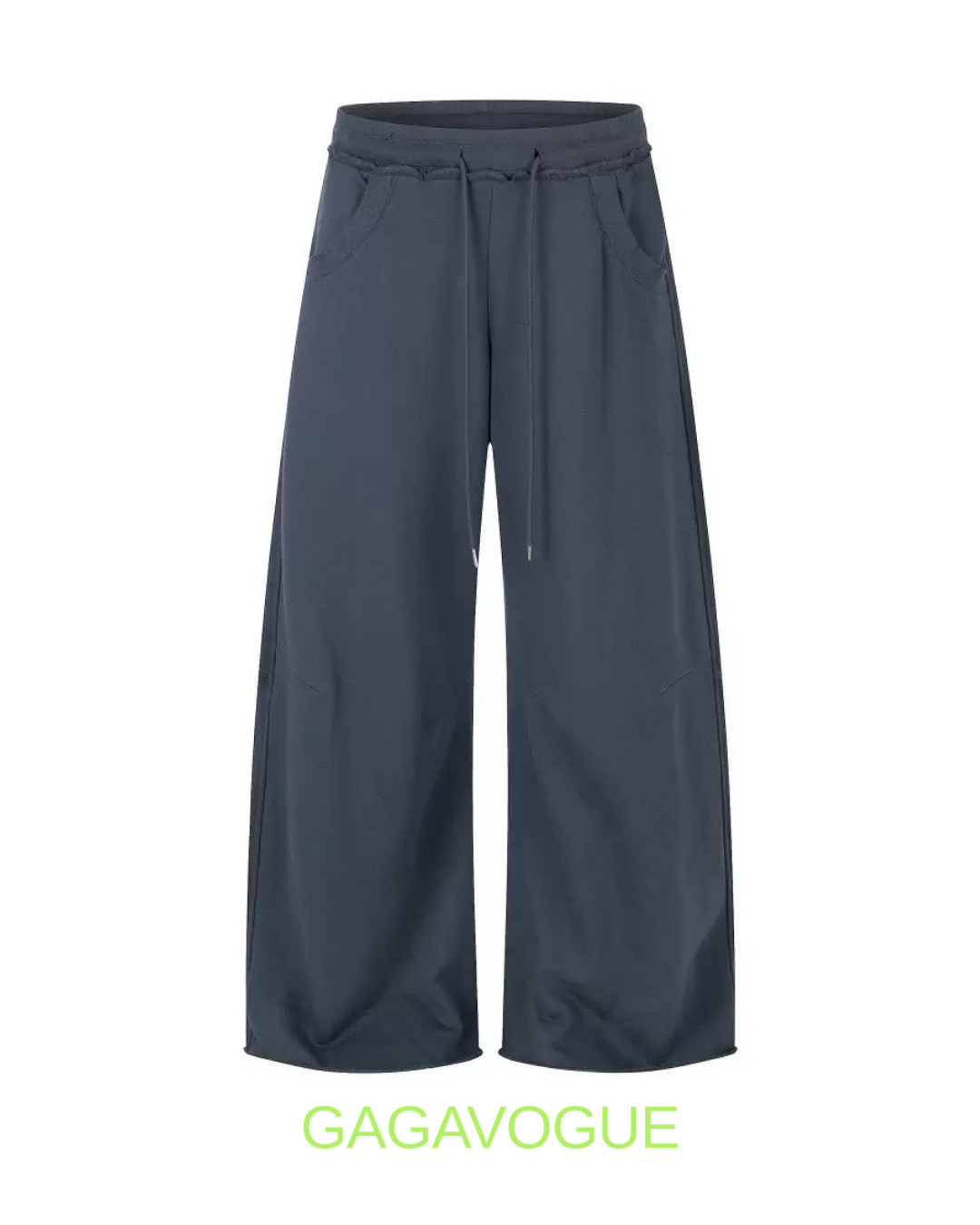GAGAVOGUE RETRO EMBROIDERED WIDE LEG SWEATPANTS
