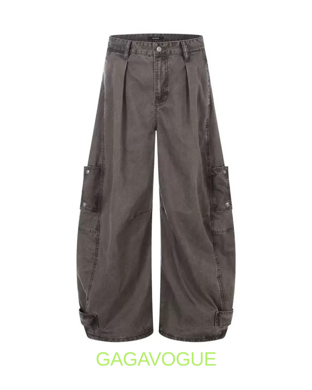 GAGAVOGUE VINTAGE CURVED CARGO PANTS