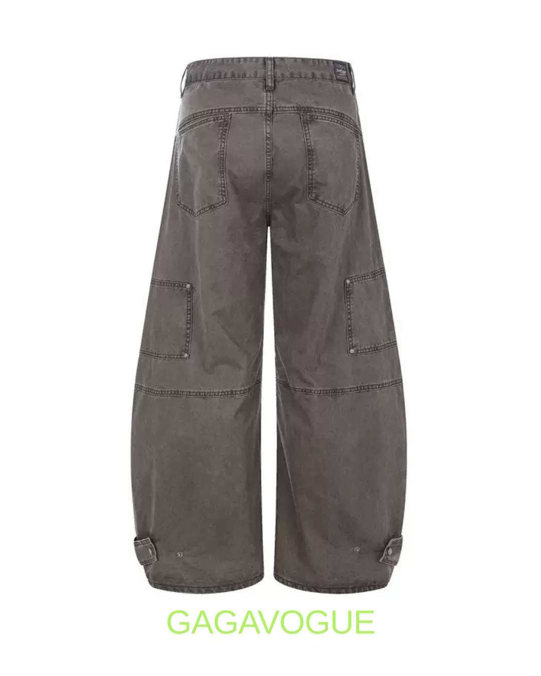 GAGAVOGUE VINTAGE CURVED CARGO PANTS